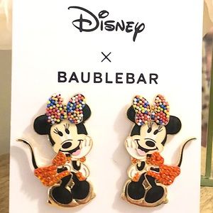 NWT Disney x Baublebar Minnie Mouse earrings